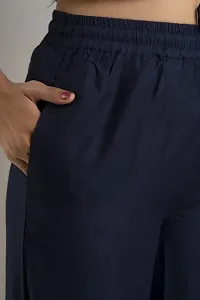 DORIYA Women Regular Fit Elastic Waist Full Length Rayon Sharara Pant Trouser-thumb4