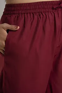 DORIYA Women Regular Fit Elastic Waist Full Length Rayon Palazzo Pant Trouser-thumb4