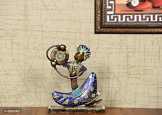 Modern Iron Handmade Tribal Rajasthani Musicians Decorative Showpieces For Home Decor Human Figurine Multicolor-thumb0