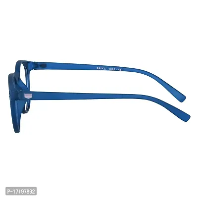 rofek Full Rim Round Anti-Glare Polycarbonate Clear Lens Spectacles Frame for Men and Women | Unisex Eyewear (Dark Blue)-thumb4