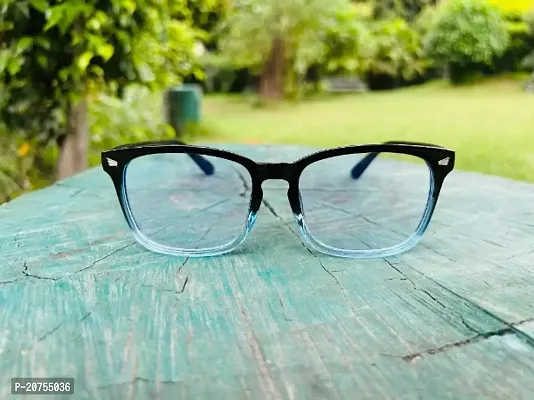 (New) Blueray Block Uv Protected Bluecut Computer Glasses In Rectangle  Frame (Medium Size) Men  Women-thumb0