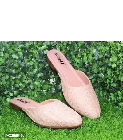 Elegant Pink Synthetic Fashion Flats For Women