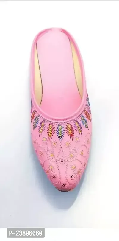 Elegant Pink Synthetic Fashion Flats For Women