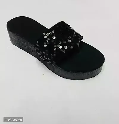Elegant Black Nubuck Slippers For Women