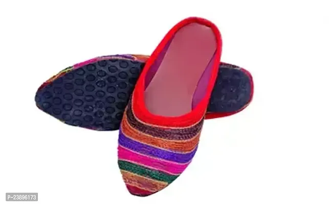 Elegant Multicoloured Synthetic Fashion Flats For Women-thumb0