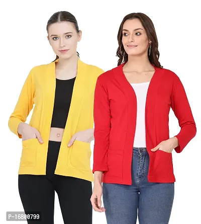 KG Best Collection Women Pocket Shrug Pack of Two