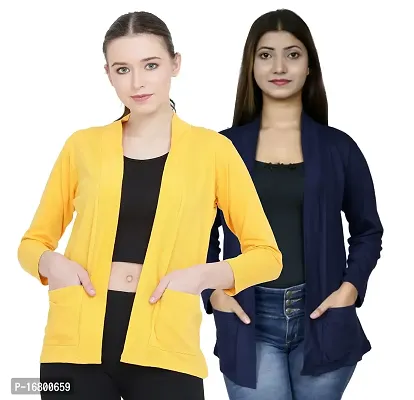 KG Best Collection Women Pocket Shrug Pack of Two