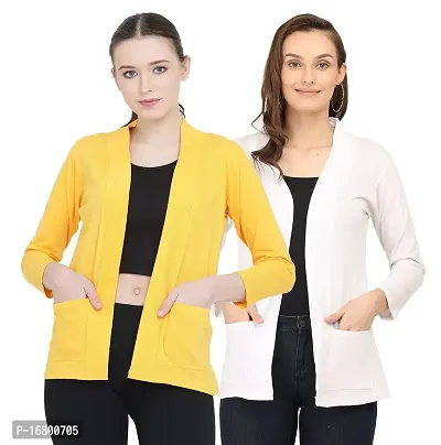 KG Best Collection Women Pocket Shrug Pack of Two-thumb0