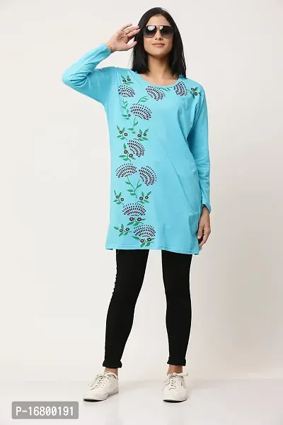 KG Best Collection Wonen's Printed Long T-Shirt Full Sleeve-thumb5