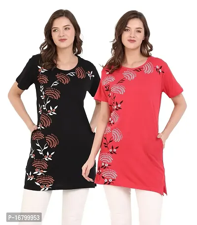 KG Best Collection Women Pocket Long T-Shirt-thumb0