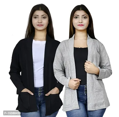 KG Best Collection Women Pocket Shrug Pack of Two