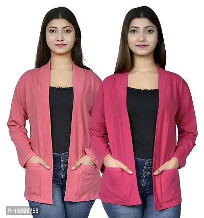 KG Best Collection Women Pocket Shrug Pack of Two