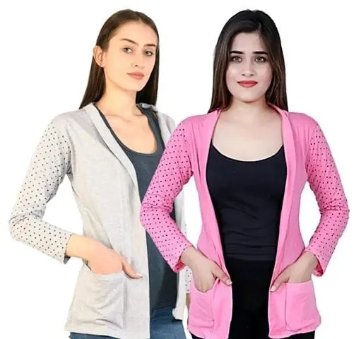 Best Selling Polycotton Shrugs For Women Pack Of 2