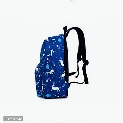 NISHA Waterproof Trendy Women Backpack, Wonderful Bag for Girls School College  Office Bags Unicorn  Blue-thumb2