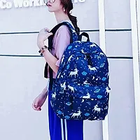 NISHA Waterproof Trendy Women Backpack, Wonderful Bag for Girls School College  Office Bags Unicorn  Blue-thumb2