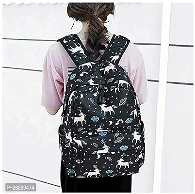NISHA Waterproof Trendy Women Backpack, Wonderful Bag for Girls School College  Office Bags Black-thumb3