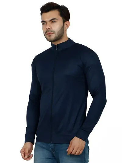 Men round neck comfortable jacket