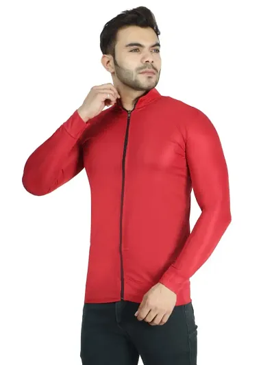 Men round neck comfortable jacket