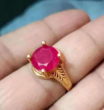 Pink ruby ring