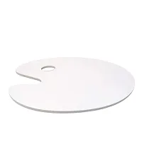 AmericanElm Oval White Colour Palette Oil/Acrylic Paint Tray, Painting Tray for Artist Drawing (12 x 9.5 inch)-thumb2