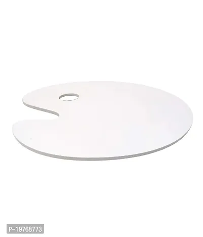 AmericanElm Oval White Colour Palette Oil/Acrylic Paint Tray, Painting Tray for Artist Drawing (12 x 9.5 inch)-thumb3