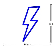 Lightning Bolt Neon Sign LED Light (Blue, 6x14 inches)-thumb2