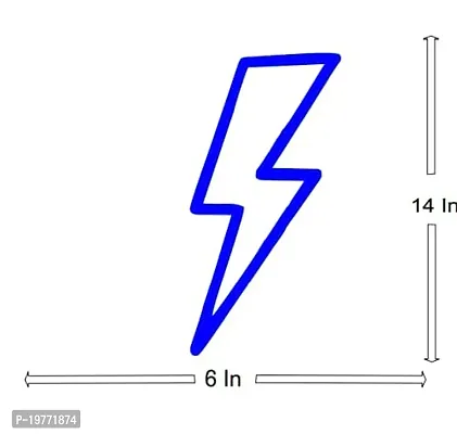 Lightning Bolt Neon Sign LED Light (Blue, 6x14 inches)-thumb3