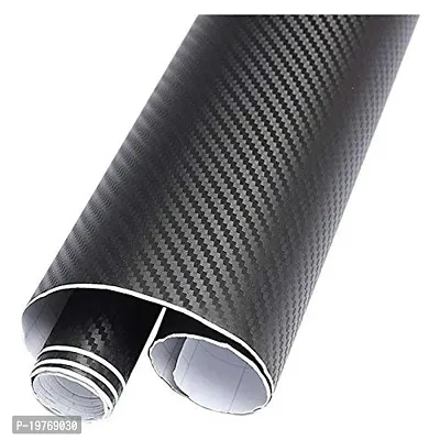 SIGNOOGLE? 3D Black Matte Carbon Fiber Textured Car Wrapping Wrap Sheet Roll Film Vinyl Sticker Decal for All Car Bike Mobile Laptop Furniture-thumb3