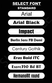 SIGNOOGLE Personalized Customized Acrylic Name Plates for Home Indoor Outdoor Laminated Name Board House Apartment Glass Door (31 cm X 13 cm) (Gold And Black)-thumb3