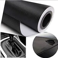 SIGNOOGLE? Carbon Fiber 3D Black Matte Textured Car Wrapping Wrap Sheet Roll Film Vinyl Sticker Decal for All Car Bike Mobile Laptop Furniture-thumb4