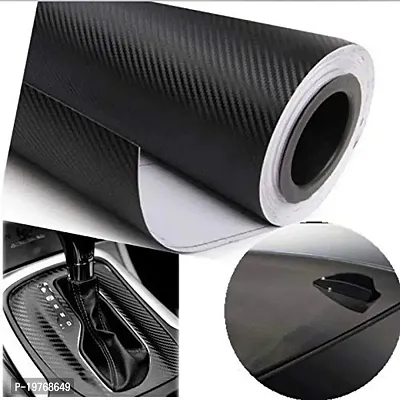SIGNOOGLE? Carbon Fiber 3D Black Matte Textured Car Wrapping Wrap Sheet Roll Film Vinyl Sticker Decal for All Car Bike Mobile Laptop Furniture-thumb5