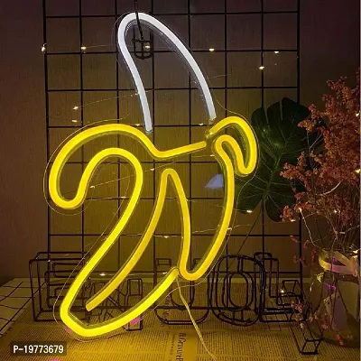 SIGNOOGLE? Banana Neon LED Strip For Home Wall Decoration (20 x 14.2 Inch)-thumb2