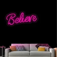 SIGNOOGLE? Believe Quote Neon LED Strip For Home Wall Decoration (L x H 20 x 9 Inch)-thumb1