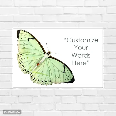 SIGNOOGLE Butterfly Customize Wallpapers Gift Personalized Your Words Quotes Wall Poster High Resolution Image 18 x 12 inch-thumb2