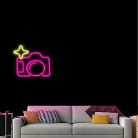 SIGNOOGLE? Camera Neon LED Strip For Home Studio Sign Wall Decoration (L x H 20 x 17.4 Inch)-thumb1