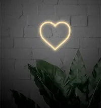 SIGNOOGLE Neon Light Strip Wall Heart Sign for Bedroom Kidsroom Party Hall Office LED Art Indoor Home Decor L X H 15.3 X 15.3 Cms-thumb1