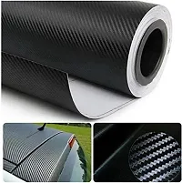 SIGNOOGLE? 3D Black Matte Carbon Fiber Textured Car Wrapping Wrap Sheet Roll Film Vinyl Sticker Decal for All Car Bike Mobile Laptop Furniture-thumb1