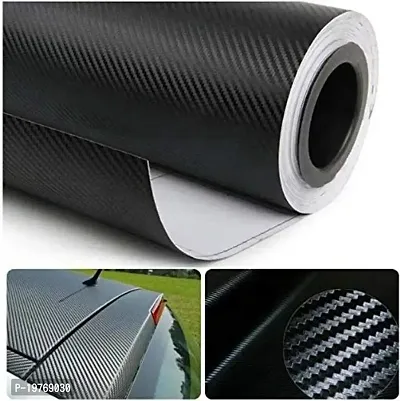 SIGNOOGLE? 3D Black Matte Carbon Fiber Textured Car Wrapping Wrap Sheet Roll Film Vinyl Sticker Decal for All Car Bike Mobile Laptop Furniture-thumb2