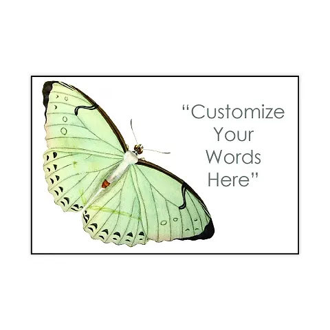 SIGNOOGLE Butterfly Customize Wallpapers Gift Personalized Your Words Quotes Wall Poster High Resolution Image 18 x 12 inch