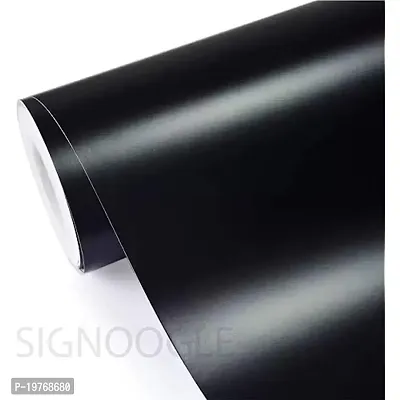 SIGNOOGLE? Black Matte Finish Vinyl Car Wrap Sheet Roll Film Sticker Decal for Warping Car Furniture Laptop Bike-thumb0