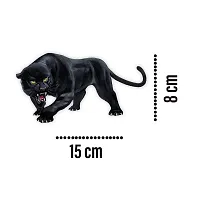 SIGNOOGLE Vinyl 3D Panther Wall Car Bike Laptop Sticker, 0.19 x 5.9 x 3.14 Inches, Multicolour-thumb2