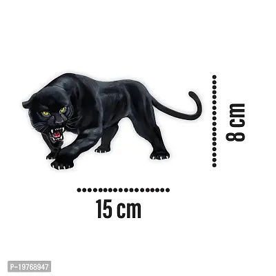 SIGNOOGLE Vinyl 3D Panther Wall Car Bike Laptop Sticker, 0.19 x 5.9 x 3.14 Inches, Multicolour-thumb3