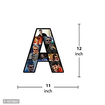 SIGNOOGLE? Customized Personalized Alphabets Photo Collage Acrylic Cut Out Photo Frame for Gift and Home Decor (AF1741) (Frame : A)-thumb3