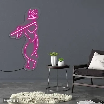 SIGNOOGLE? Sree Krishna Neon LED Strip For Home Bedroom Wall Decoration (L x H 24 x 12.3 Inch)