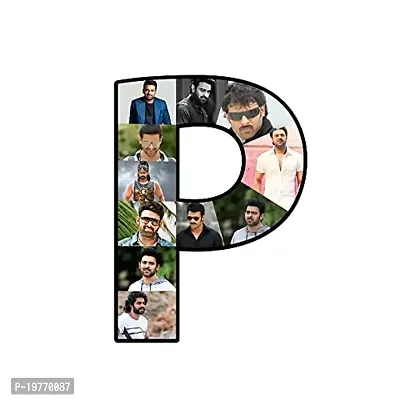 SIGNOOGLE? Customized Personalized Alphabets Photo Collage Acrylic Cut Out Photo Frame for Gift and Home Decor (AF1741) (Frame : P)-thumb0