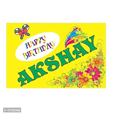 SIGNOOGLE Custom Wall Sticker for Birthday Decoration with Name Boy/Girl Backdrop Decal for Photography Tie Theme Flower (45 x 30 cm)