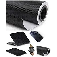 SIGNOOGLE? 3D Black Matte Carbon Fiber Textured Car Wrapping Wrap Sheet Roll Film Vinyl Sticker Decal for All Car Bike Mobile Laptop Furniture-thumb4