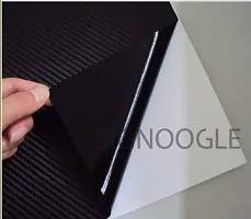 SIGNOOGLE? Carbon Fiber 3D Black Matte Textured Car Wrapping Wrap Sheet Roll Film Vinyl Sticker Decal for All Car Bike Mobile Laptop Furniture 12 x 50 Inch-thumb1