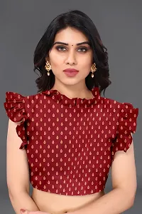 Alluring  Jacquard Saree with Blouse piece For Women-thumb2