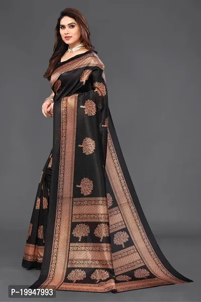 Alluring  Jacquard Saree with Blouse piece For Women-thumb2